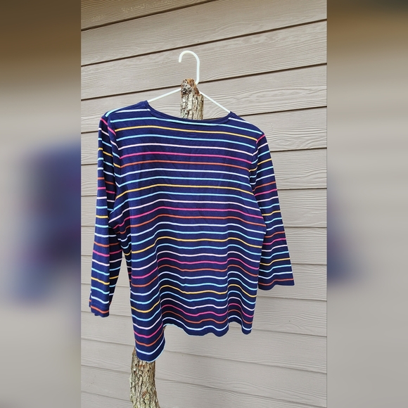 Kim Rogers Multicolor Striped Top - Picture 2 of 3